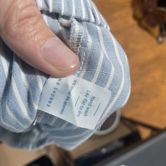 Marine layer blue white striped pants women’s small Allison beach lightweight - Picture 7 of 8